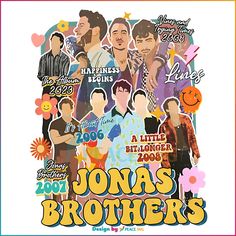 the jonas brothers stickers are on display