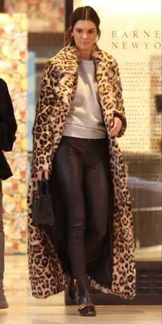 Leopard Coat Outfit, Celebrity Style Jeans, Ace Design, Striped Hyena, Spotted Hyena, Monkey Animal