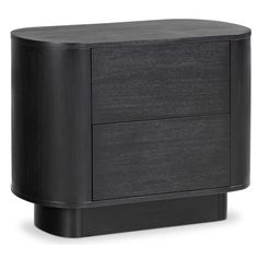 Paden Nightstand, Aged Black-Furniture - Bedroom-High Fashion Home Modern High End Nightstand, Large Dark Bedside Tables, Three Drawer Modern Nightstand, Modern Dark Bedroom Nightstands, Oversized Nightstand Luxe, Black Nightstand West Elm, Bedside Storage Dark Round, Black Luxury Nightstand, Luxury Oversized Nightstand