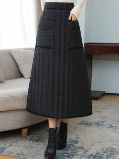 SkuCY-!97381Material<50%Cotton Padding<50%Cotton StyleLoose , A-line FeatureHigh-Waisted , Quilted , Split-joint , Solid Color OccasionGoing out , Casual , Simple , Vintage SeasonsWinter TypeSkirts Bottoms ColorPLAID,STRIPEDSizeM,L,XL,2XL Please consult the size chart we provide for this item's measurements to help you decide which size to buy.Please note: There may be 1-3cm differ due to manual measurement.CMINCHHipsHemlineLengthWeight(kg)M981348045-54L1021388054-61XL1061428160-662XL1101468266- Winter Typ, Body Skirt, Skirts Outfits, Half Body, Seasons Winter, Womens Maxi Skirts, High Waist Skirt, Plus Size Vintage, Winter Skirt