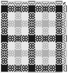 a black and white pattern with squares on it