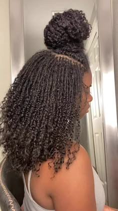 Loc’d Not Bound | We can agree that an updo with a claw clip is hard to do with thick LOCS! But This has made it so much easier to do this style by... | Instagram Braid Out On 4c Hair, Cute Natural Hairstyles With Weave, Loc Twist Out Styles, How To Do Sister Locs Tutorials, Sister Locs Curly Ends, Micro Locs Curly Ends, 4c Locs With Curly Ends, Adding Hair To Locs, Locks Hair