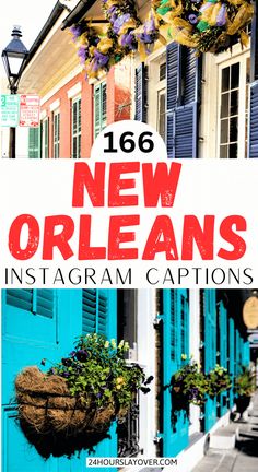 an image of new orleans instagram captions with text overlay that reads,'16 new orleans instagram captions '