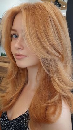 Strawberry And Blonde Balayage, Level 9 Strawberry Blonde, Blonde Hair Strawberry Lowlights, Lightly Colored Hair, Strawberry Blonde 70s Hair, Highlighted Strawberry Blonde Hair, Pale Skin Strawberry Blonde Hair, Outfits For Strawberry Blonde Hair, Subtle Red Highlights In Blonde Hair