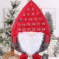 Felt Vintage Santa Style Faux Fur Adorable Great For All The Gnome Lovers. I Love Mine. New In Bag Smoke Free Home Xmas Gnomes, Fabric Advent Calendar, Calendar Advent, Scandinavian Heritage, Christmas Countdown Calendar, Santa Crafts, Christmas Calendar, Countdown Calendar, Christmas Inspo