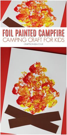 an art project for kids to do with the campfire