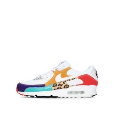 Women's Nike Air Max 90 SE "Animal" White/Light Curry-Habanero Red Size: 5.  Gender: female.  Age Group: adult. Nike Air Max For Women, Nike Air Max 90, Air Max, Nike Women, Nike Air Max, Fashion Branding, Nike, Red, Animals