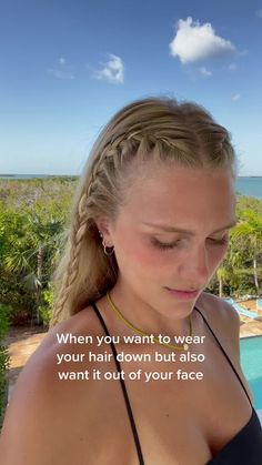 Hairstyle Braid, Penteado Cabelo Curto, Beach Hair, Hairstyles Haircuts, Down Hairstyles