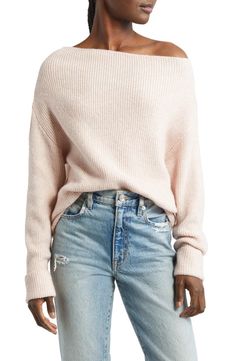 Winter Fashion Trends, Rib Sweater, Off The Shoulder Sweater, Fashion Trends Winter, Belted Jacket, Off Shoulder Sweater, Trends 2024, Work Tops, Comfortable Dress