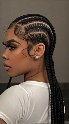 Feed In Braids Hairstyles, Box Braids Hairstyles For Black Women, Braids Hairstyles Pictures, Cute Box Braids Hairstyles, Quick Braided Hairstyles, Protective Hairstyles Braids, Girls Hairstyles Braids, Cornrow