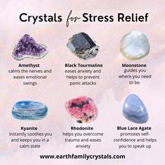 Soothing & calming energies come from these beautiful crystals 🥰 Crystals For Beginners, Blue Obsidian, Spirit Quartz