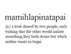 the words in an english language are written with black and white ink, which reads mamilpinatapaai