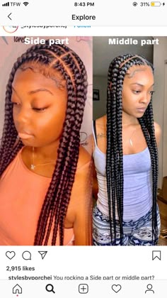 Jumbo Feed In Braids, Full Lace Braided Wig, Braids And Twist, Ghana Weaving, Two Braid Hairstyles, Twisted Hair, Glamour Hair, Hair Braiding Styles, Feed In Braids Hairstyles