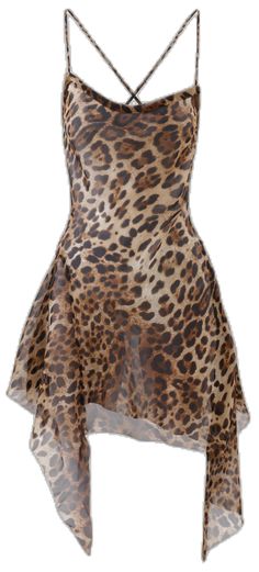 a dress with an animal print on it