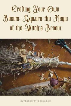 Broom Craft, Witches Alphabet, Witch Brooms, Witchcraft Diy, Girl Craft, Witch Bells, Witches Broomsticks, Wiccan Crafts, Pagan Crafts