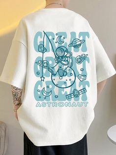 White Tshirt Design, Tshirt Design Graphic Tees, Graphics Tshirt, Design Jersey, Summer Graphic Tee, Streetwear Mode, Aesthetic T Shirts