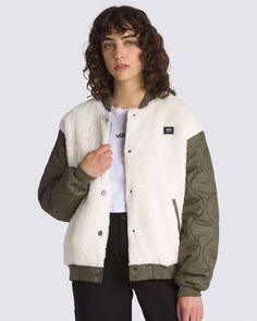 Kasia Bomber Jacket - Grapeleaf – ban.do Quilted Sleeves, Patch Logo, Polyester Fabric, Bomber Jacket, Solid Color