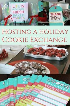 hosting a holiday cookie exchange with free printables