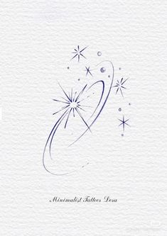 a drawing of an object with stars in the sky on it's back side