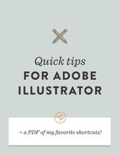 the front cover of quick tips for adobe illustrator, with an image of two crossed