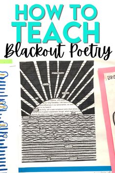 a book with the title how to teach blackout poetry