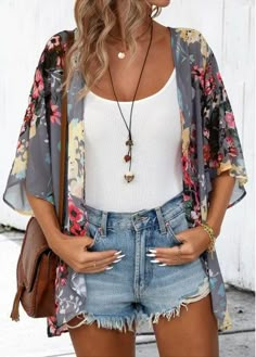 Color:Dark Grey;Size:S;Size:M;Size:L;Size:XL;Size:2XL;Size:3XL;Package Contents:1 X Cardigan;Occasion:Other;Style:Casual; Gilet Kimono, Floral Kimono Cardigan, Very Short Dress, Kimono Beach, Cardigan Plus Size, Chiffon Cardigan, Kimono Floral, Cardigan Kimono, Floral Print Kimono