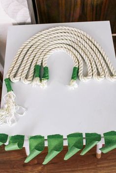 there is a cake made to look like a rope