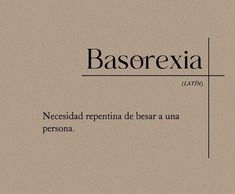 the words basorexia are written in black and white on a beige background