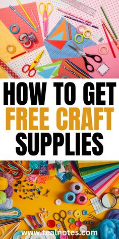 the title for how to get free craft supplies