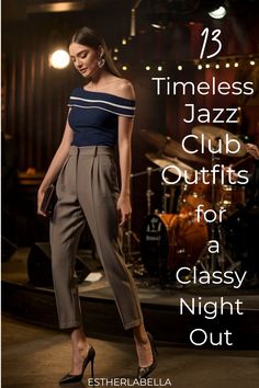 Make your next class night out a stylish success with our handpicked jazz club outfits. Featuring chic and aesthetic night wear ideas, these looks are perfect for any jazz bar vibe. Whether you want cute outfits for club night or elegant night club attire for women, our style guide has you covered. Find inspiration on what to wear, from casual chic to sophisticated OOTD club night looks. Step into the club with confidence and class. Check out our outfit ideas now for the ultimate jazz night inspo! Outfits For Club Night, Night Looks, Night Club