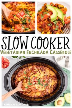 slow cooker vegetarian enchilada casserole recipe