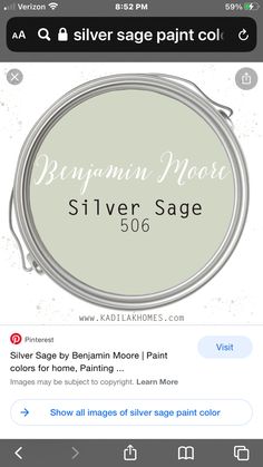 the silver sage paint company logo on an iphone