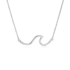 PRICES MAY VARY. 💖♥ Design : This ocean wave necklace detailed elegant charming,specially created for women.Perfect for everyday wear and other special occasions, such as ocean-themed jewelry, to express your love of the ocean. 💖♥ Material :100% 925 sterling silver material. Lead-Free & Nickel-Free, Hypoallergenic and safety for sensitive skins women. 💖♥ Size : Wave pendant: 0.38*1.35 inch;chain length:18 inch+2 inch extend chain; packaging:1 x ocean necklace;1 x polishing cloth and 1 x exqui Silver Ocean-inspired Necklaces For Summer, Adjustable Silver Ocean-inspired Necklace, Sterling Silver Ocean-inspired Necklaces, Ocean-inspired Sterling Silver Pendant Jewelry, Ocean-inspired Silver Sterling Charm Necklaces, Wave Jewelry, Ocean Necklace, Wave Necklace, Beach Necklaces