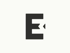 the letter e is made up of two letters and has an arrow pointing to it