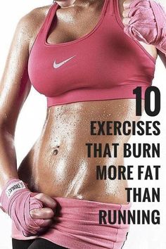 10 Exercises That Burn More Fat Than Running Membakar Lemak Perut, Model Fitness, Powerlifting, Get In Shape, Fitness Diet, Healthy Body, Stay Fit, Get Healthy, Fitness Goals