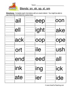 worksheet for beginning and ending sounds