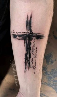 a tattoo with a cross on it that says, i love you more than jesus