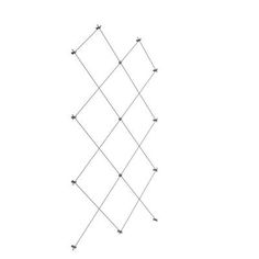 a drawing of four intersecting lines with dots in the middle and one at the top