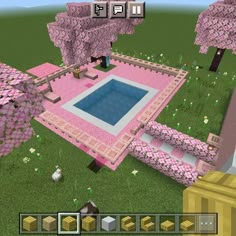 •𝐏ool 𝐀rea 𝐈dea 𝐃ecoration. Minecraft Hotels Ideas, Pool In Minecraft, Minecraft Swimming Pool, Minecraft Pool Ideas, Minecraft Build House, Minecraft Pool, Minecraft Decoration Ideas, Minecraft Barn, Minecraft Garden