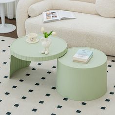 2 Way Coffee Table Muti Function Table - HomeinFun Green Coffee Table, Green Coffee Tables, Cart Coffee Table, Restful Bedrooms, Relaxing Space, Bookshelf Storage, Pastel Room, Pinterest Room Decor