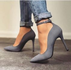 High Heel Oxford Shoes, High Heel Oxfords, Oxford Shoes Heels, Daily Shoes, Dr Shoes, Grey Heels, Oxford Heels