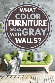 what color furniture goes with gray walls? - wall decals for living room and bedroom