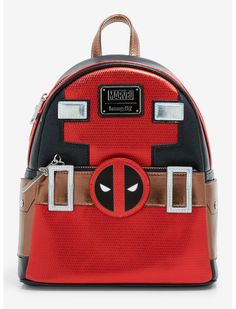 Loungefly Marvel Deadpool Mask Metallic Mini Backpack | BoxLunch Deadpool Backpack, Deadpool Suit, Deadpool Mask, Deadpool Logo, Deadpool Cosplay, Marvel Merchandise, Mini Mochila, Marvel Deadpool, Star Wars Collection