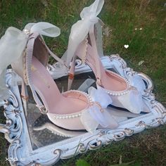 Source: LolitaGender: WOMENCharacters: LolitaSpecial Use: CostumesSource Type: Anime Pointed Sandals, Heels Pink, Beige Shoes, Sweet Lolita, Pink Heels, Shoes Lace, Leather Shoes Men, Doll Shoes, Kawaii Girl