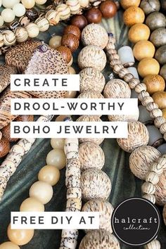 Wood Beads Jewelry, Jewelry Making Instructions, Boho Jewelry Diy, Wholesale Jewelry Supplies, Diy Jewelry Tutorials, Easy Jewelry, Bead Jewellery Supplies, Diy Jewelry Findings, Jewelry Beads