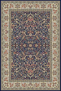 Rug Ancient Garden 57078-3434 Blue/Ivory - NW Rugs & Furniture Ancient Garden, Dynamic Rugs, Stylish Rugs, Persian Pattern, Rug Direct, Ivory Rug, Persian Carpet, Traditional Area Rugs, Hand Tufted Rugs