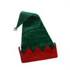 This festive hat is sure you make you stand out in a crowd! Don't forget this fun accessory when you're dressing for all of your holiday parties!     

Product Features:  
Hat features a long green body with a red cuff   
Comes with a single jingle bell on the tip   
Care instructions: spot clean only        

Dimensions: 22" high x 12" diameter    
Material(s): polyester Christmas Elf Hat, Christmas Blocks, Elf Costume, Santa Helper, Stocking Tree, Elf Hat, Whimsical Christmas, Jingle Bell, Holiday Items