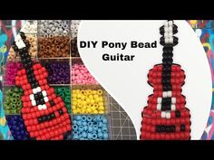 the beaded guitar is made out of beads