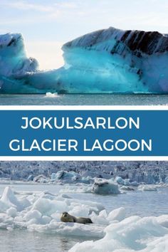 an iceberg with the caption jokulsarlon glacier lagoon on it