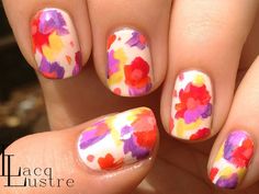 Bright Colored Nails, Crazy Nail Art, New Nail Designs, Floral Nail, Floral Nail Art, Crazy Nails, Trendy Nail Design, I Love Nails, Cute Nail Art